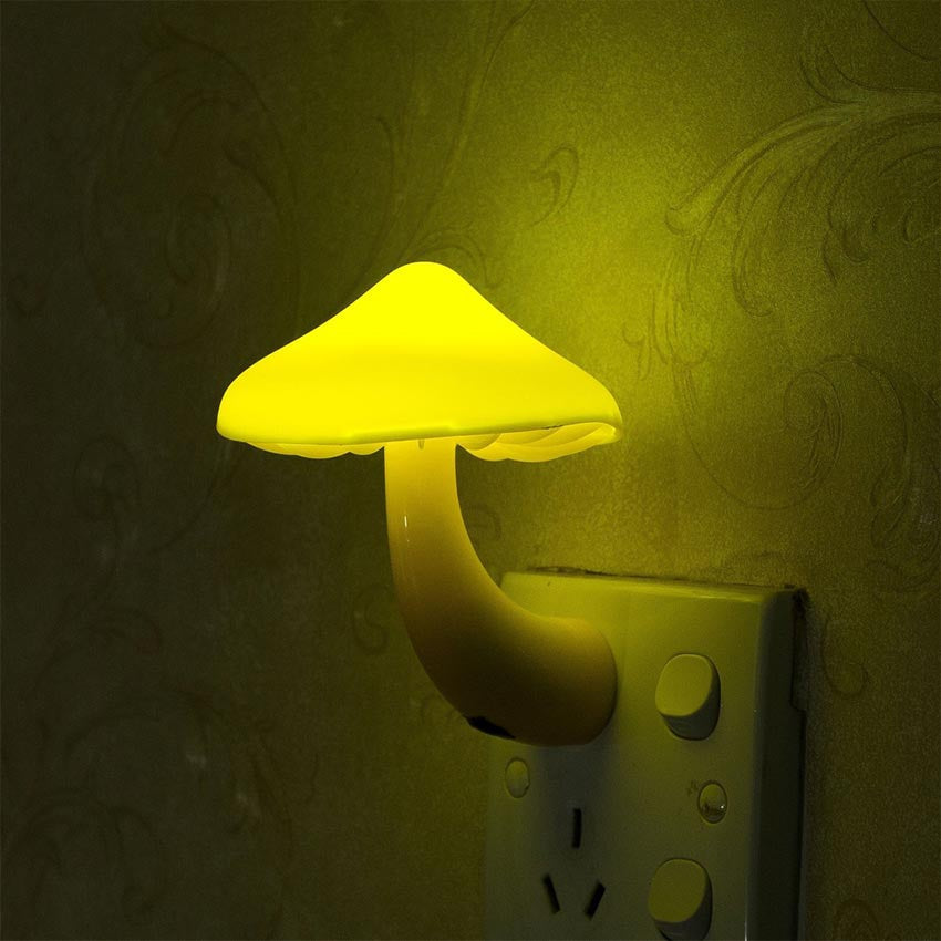 LED Mushroom Night Light, 0.6W Power, 110-240V Voltage, Color-Changing LED