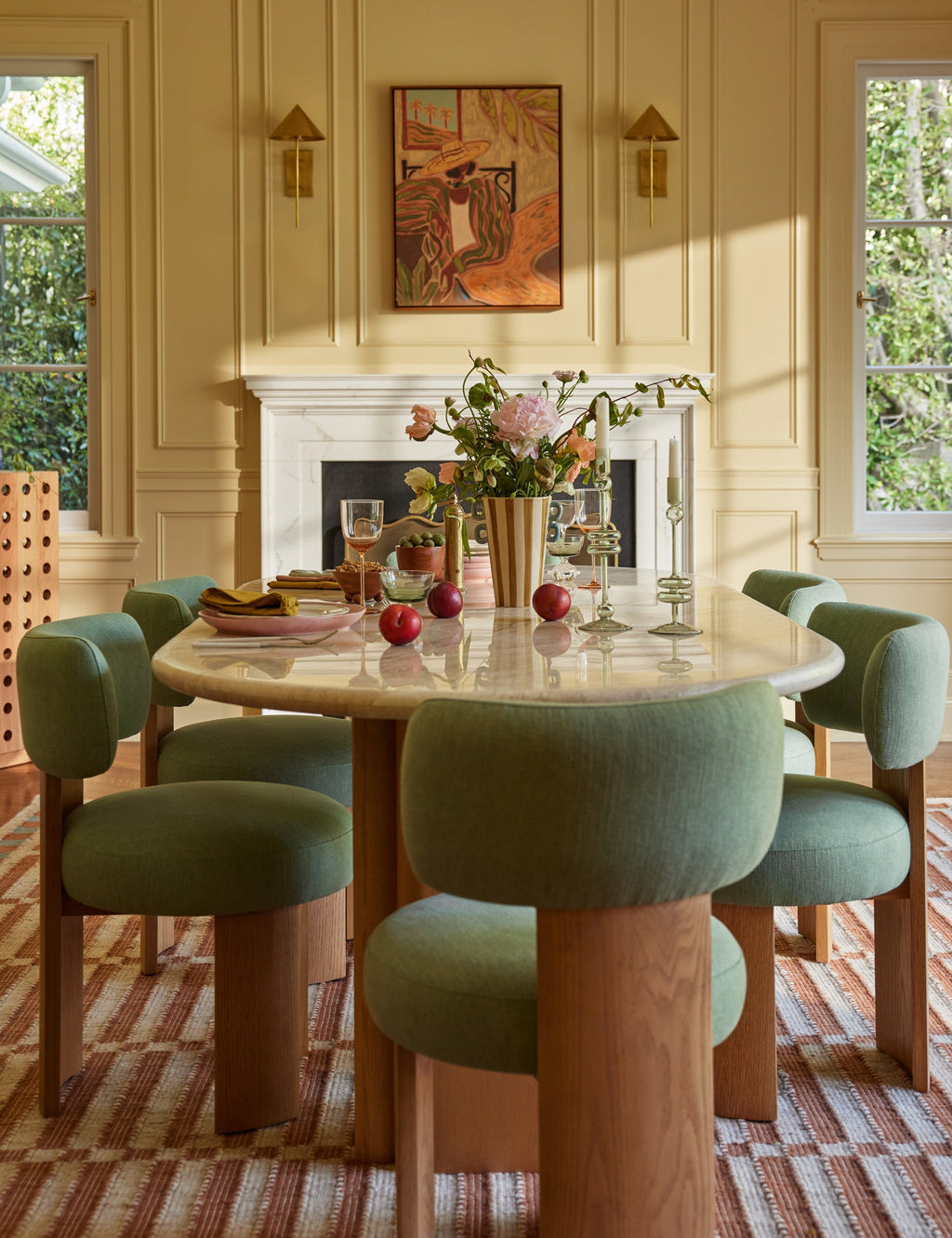 Bela Dining Chair | Cushioned Seat, Performance Linen Upholstery