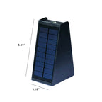 Elegant Solar-Powered Waterproof LED Wall Sconce - Up and Down Trapezoid Design for Outdoor Use