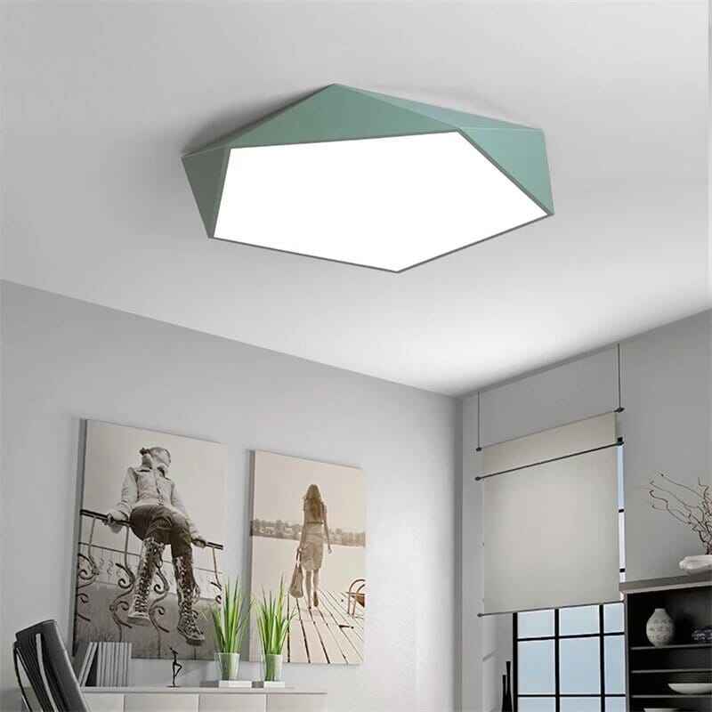 Skydor Ceiling Light | Modern Geometric LED, Dimmable Options