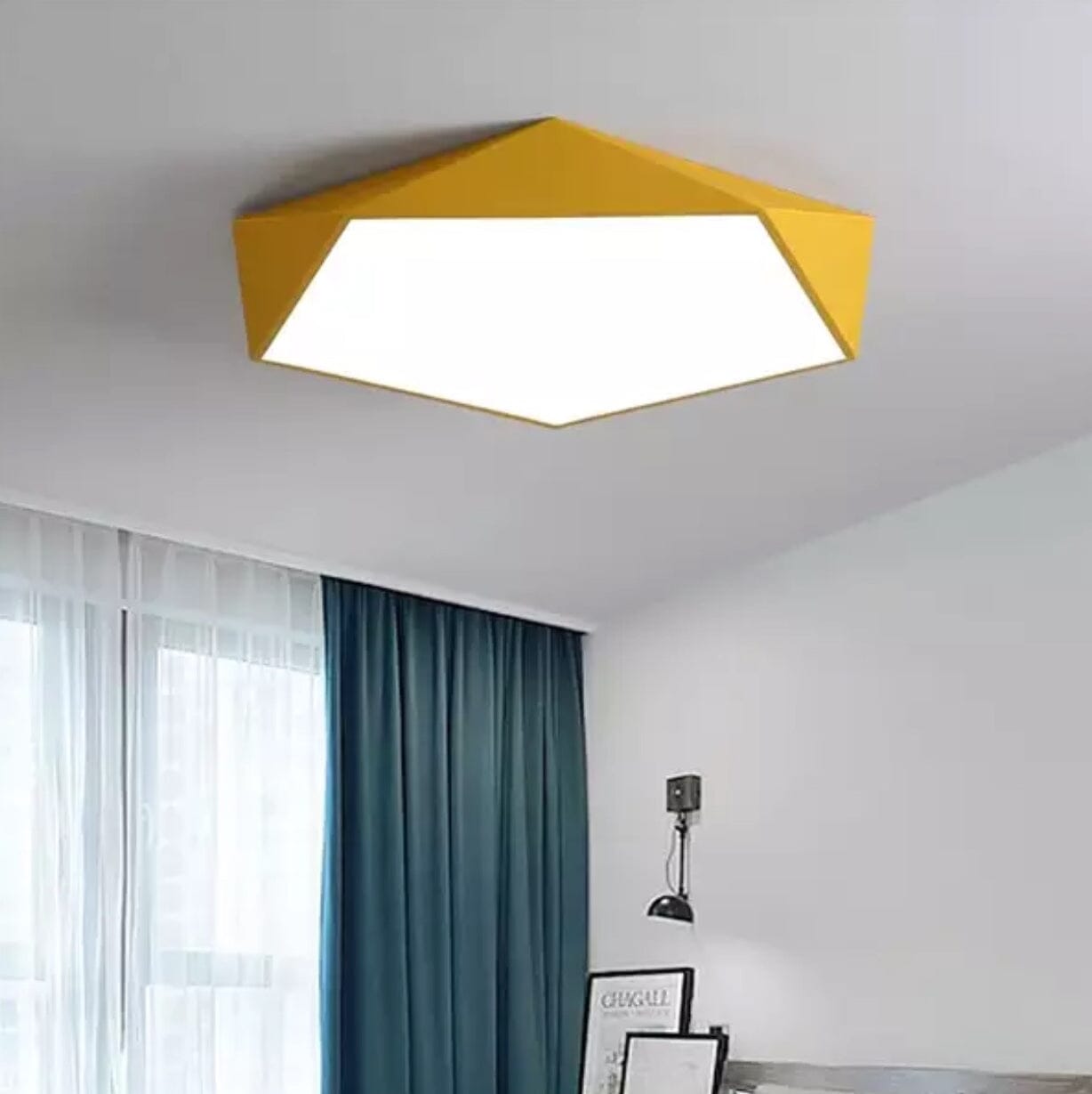 Skydor Ceiling Light | Modern Geometric LED, Dimmable Options