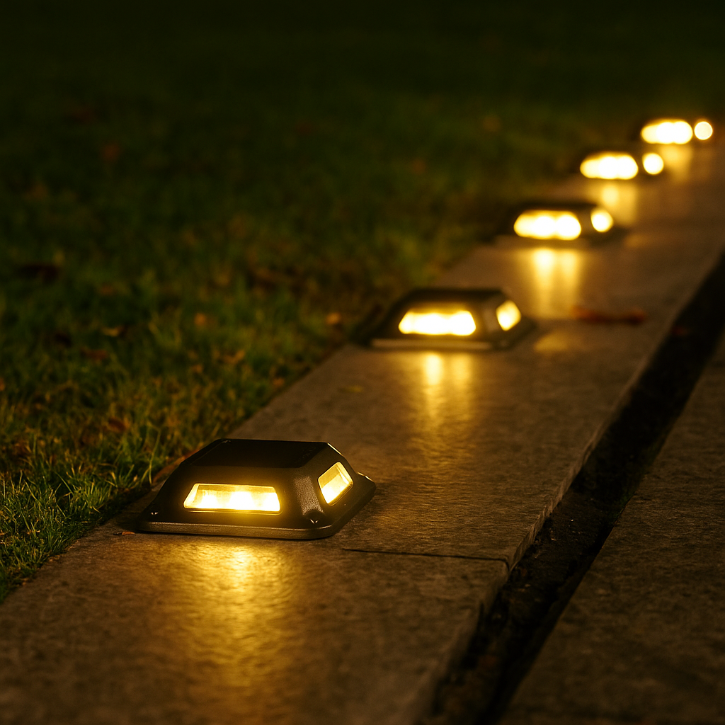 Cygnora – Solar LED Ground Spotlights Set of 4