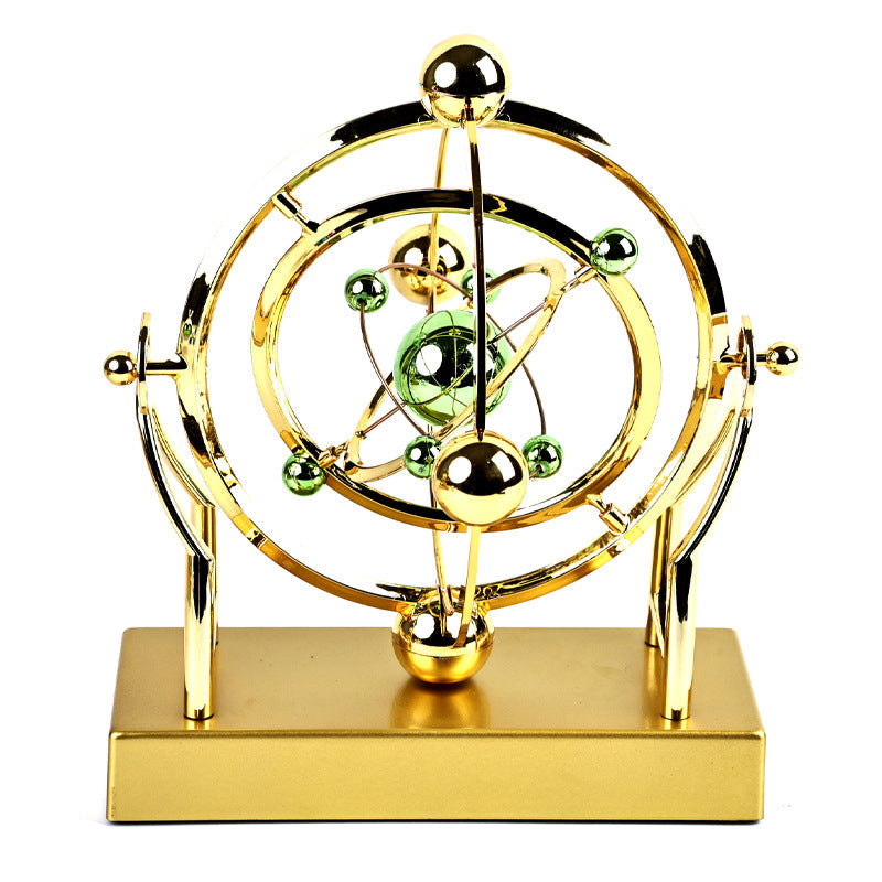 Bello Kinetic Sculpture | Perpetual Motion, Gold Metal Design