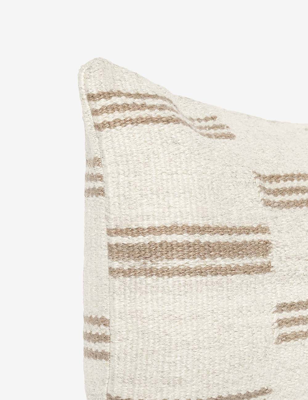 Bela Stripe Break Pillow | Minimalist Design, Subtle Color Palette