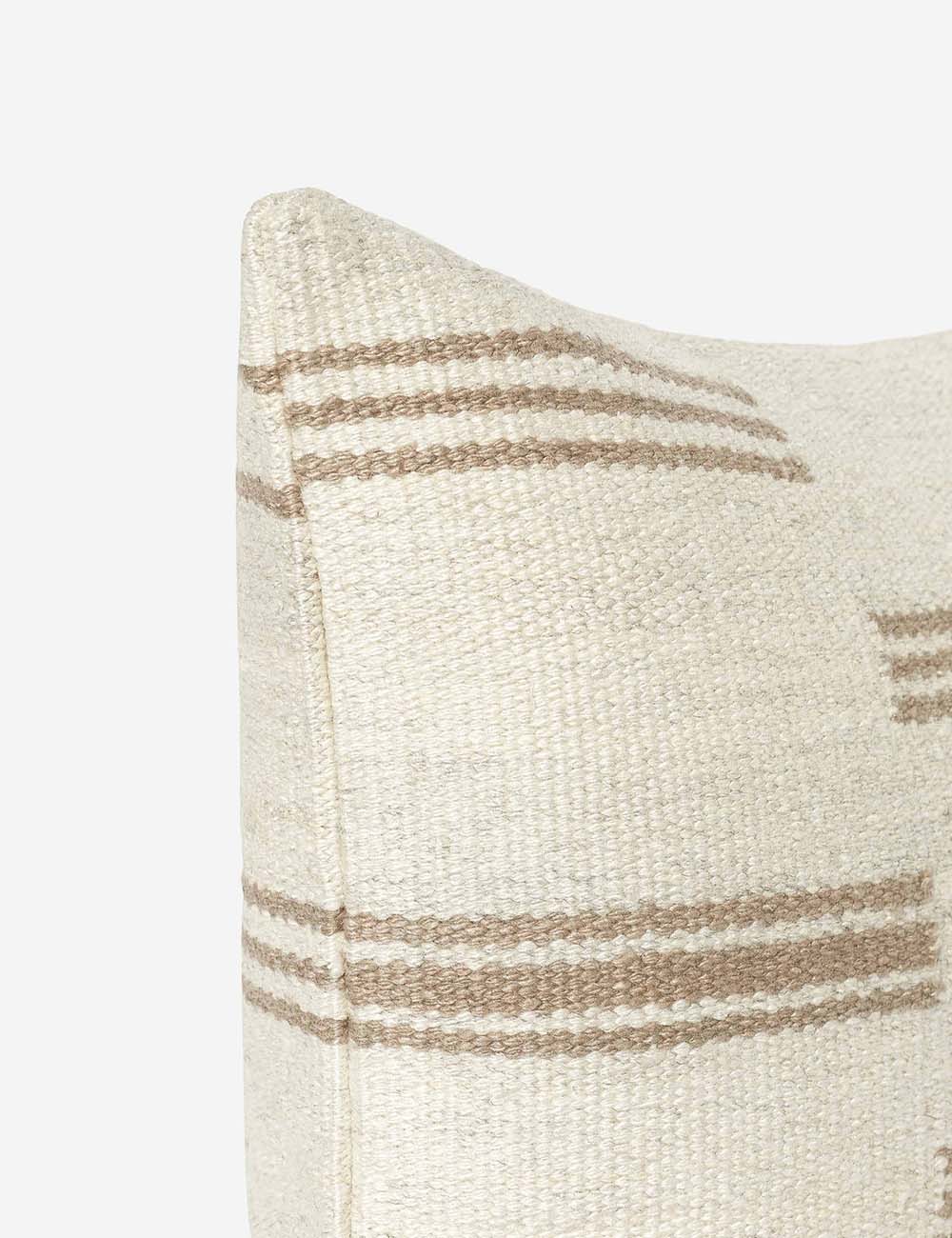 Bela Stripe Break Pillow | Minimalist Design, Subtle Color Palette