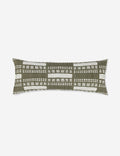 Sage Mosaic Pillow | Rich Green, Textured Design
