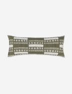 Basil Stonewalk Pillow | Rich Green Mosaic Design