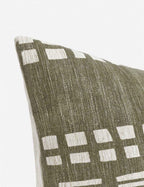 Sage Mosaic Pillow | Rich Green, Textured Design