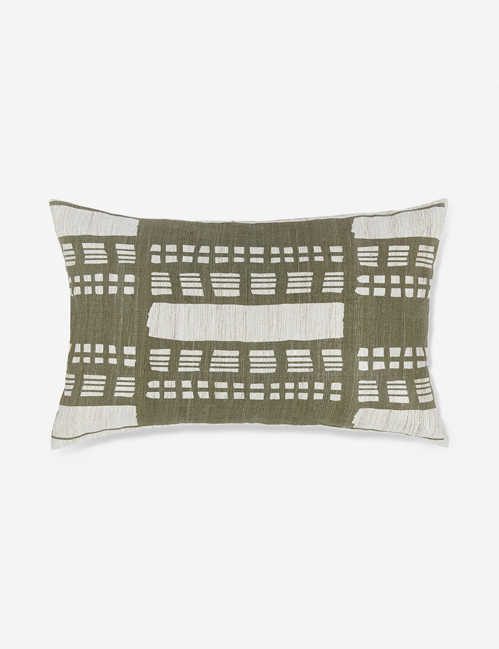 Basil Stonewalk Pillow | Rich Green Mosaic Design