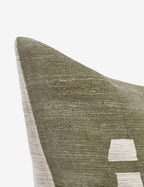 Sage Mosaic Pillow | Rich Green, Textured Design