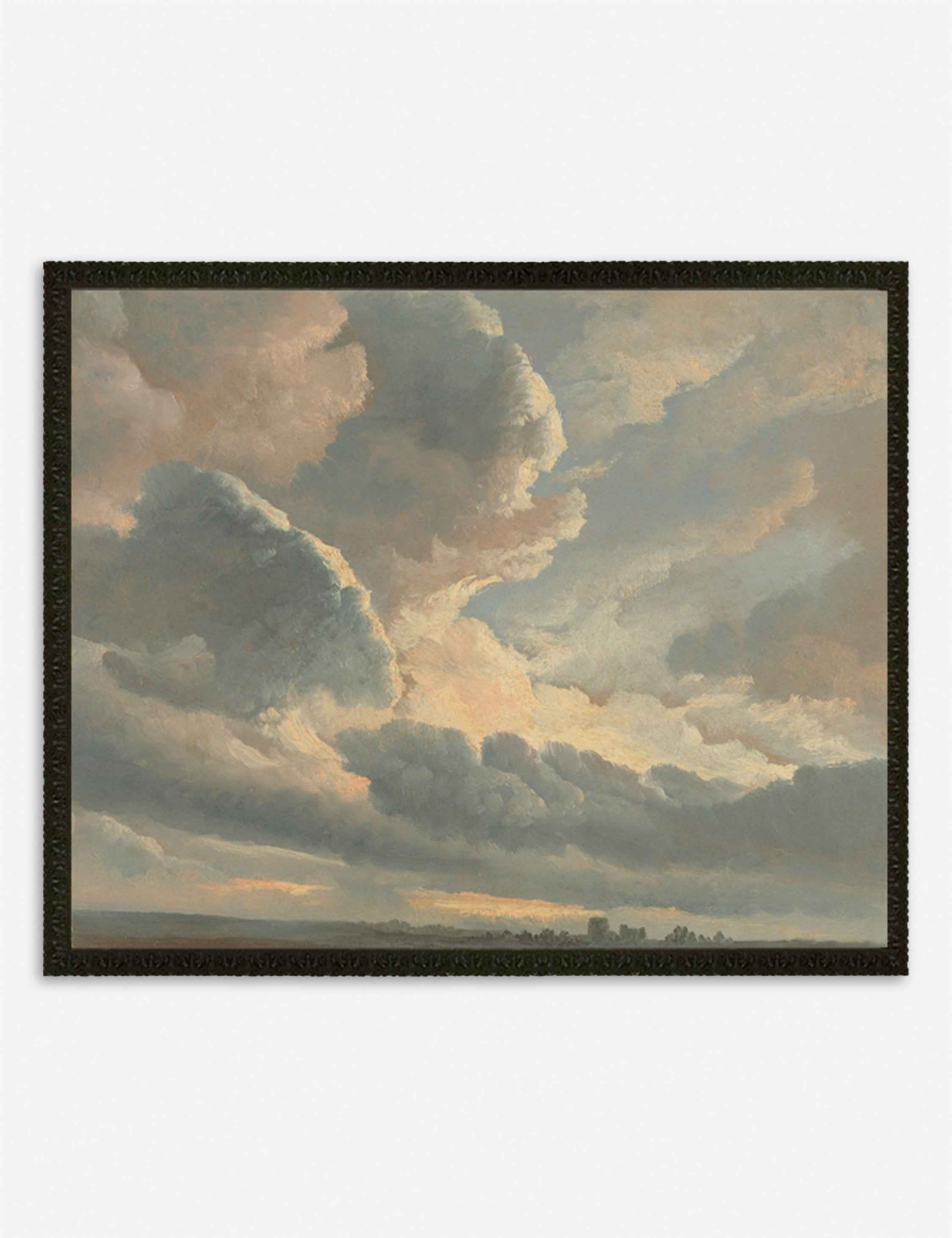 Cielo Wall Art | Textured Sunset Clouds Over Rome
