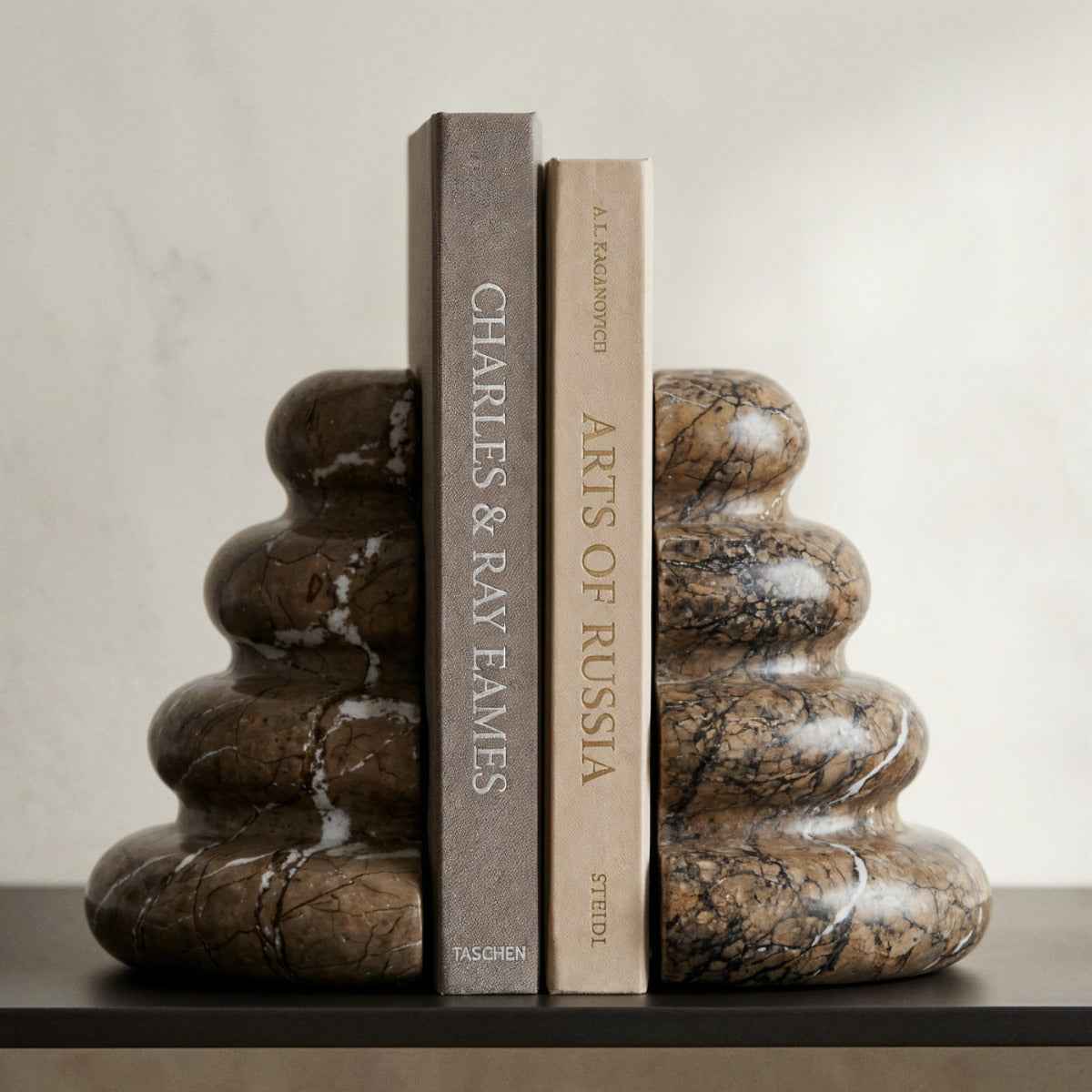 Bello Marble Bookends | Natural Stone, Elegant Design