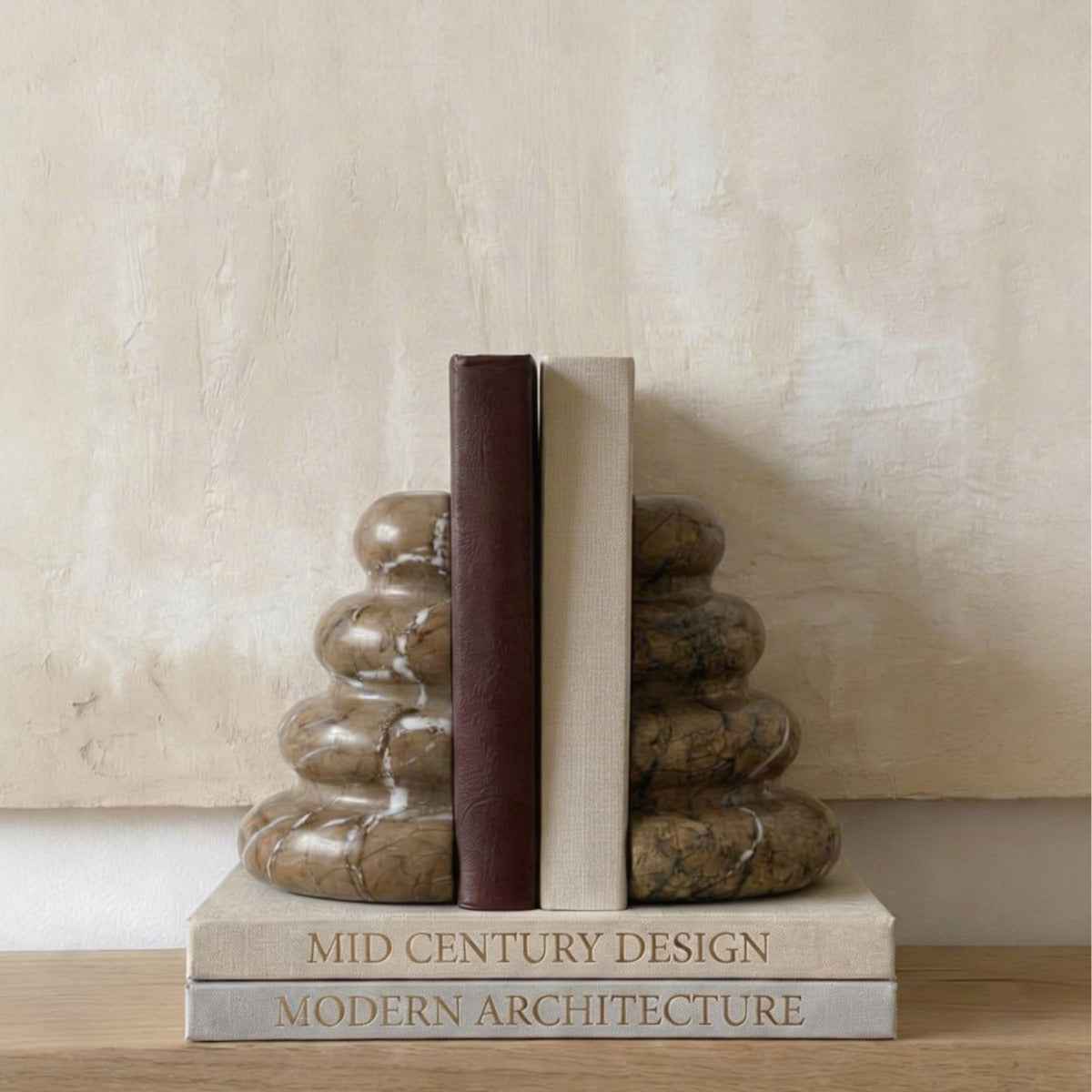 Bello Marble Bookends | Natural Stone, Elegant Design