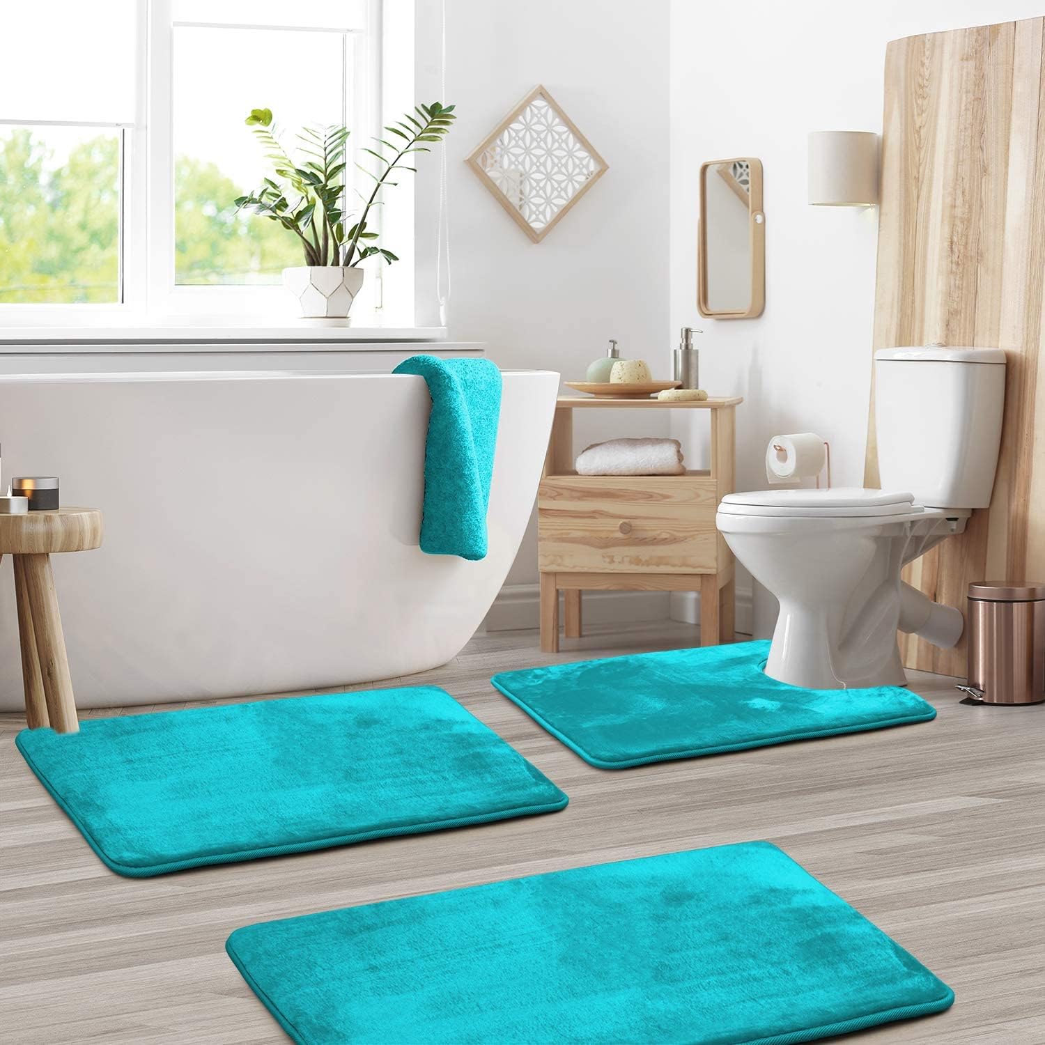 Milo Memory Foam Bath Mat Set | Antislip, Super Absorbent