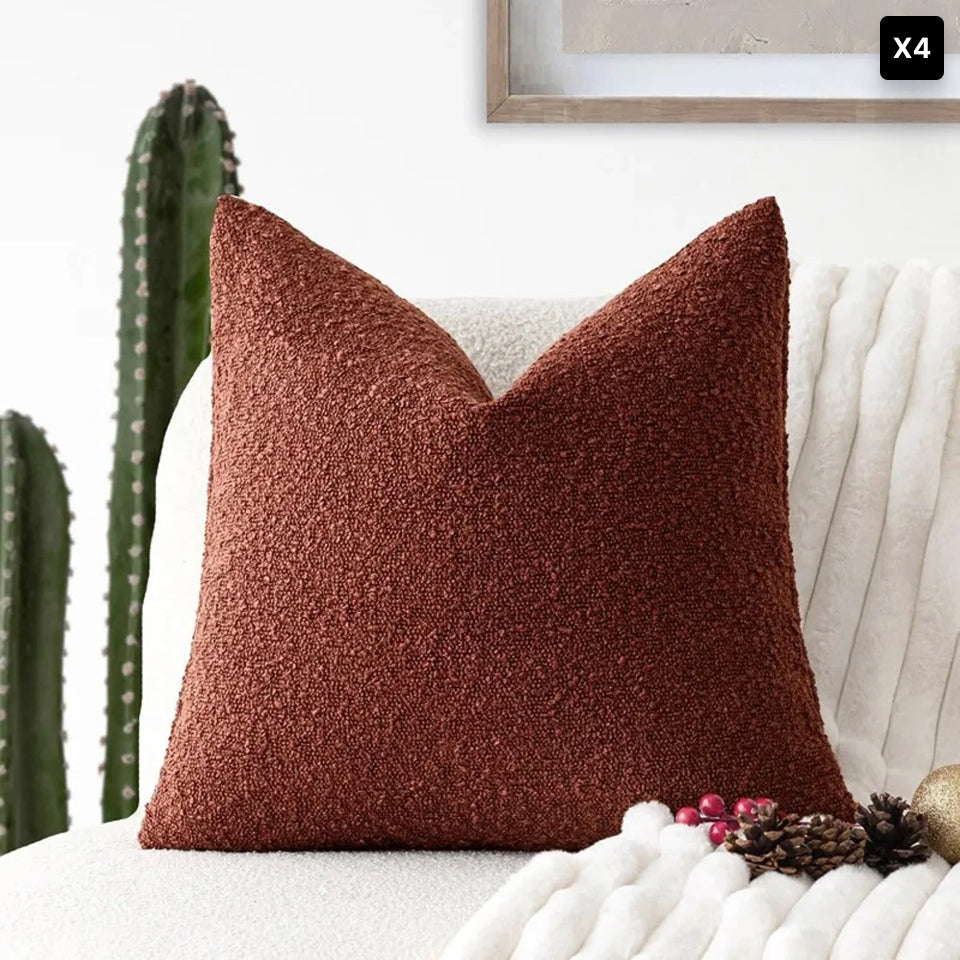 Bela Bouclé Kussenhoes | Elegant Design, 45x45 cm