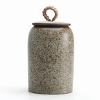 Ceramic Tea Canister with Lid Heat Resistant Compact Storage Container