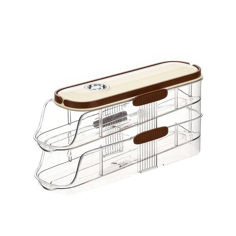 Egg Storage Container Stackable Acrylic Clear Refrigerator Organizer