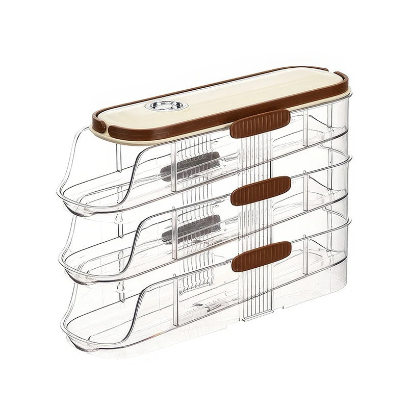 Egg Storage Container Stackable Acrylic Clear Refrigerator Organizer