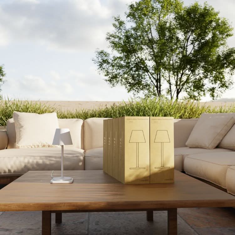 Brio Battery Table Lamp | Dimmable LED, Outdoor IP54