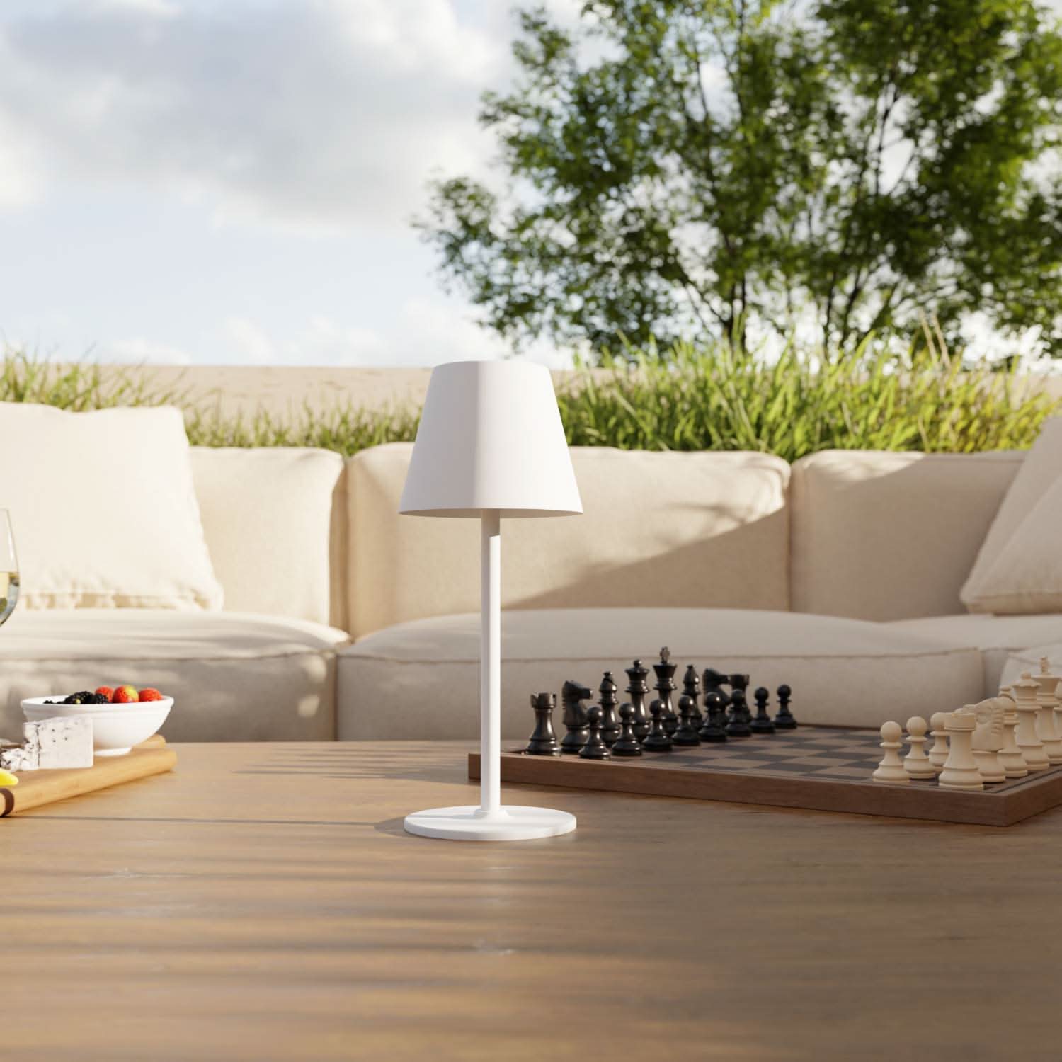 Brio Battery Table Lamp | Dimmable LED, Outdoor IP54