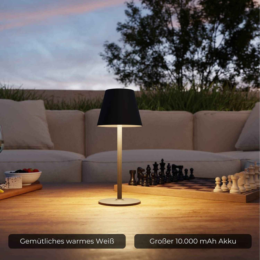 Vela Battery Table Lamp | Warm White Light, Outdoor Use