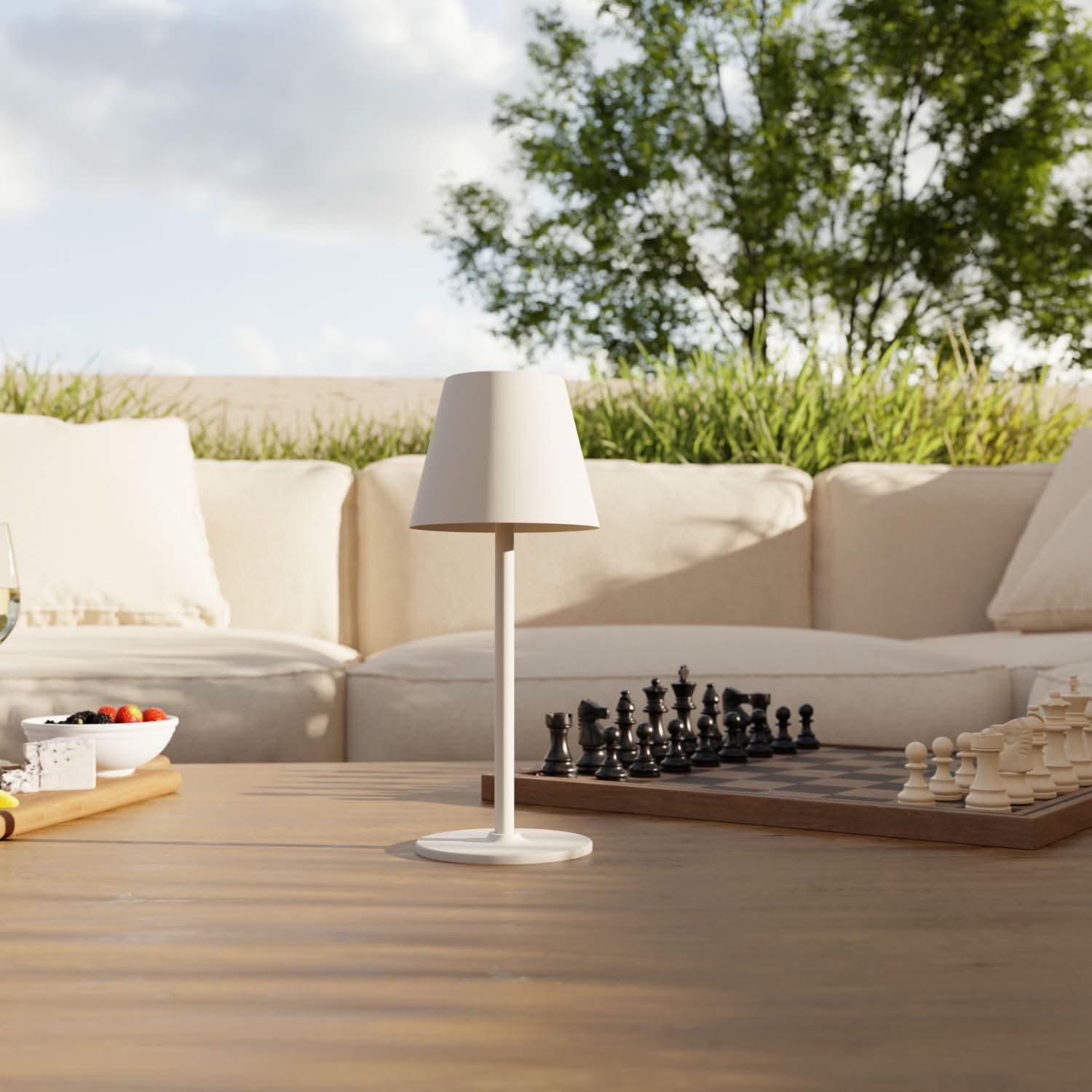 Vela Battery Table Lamp | Warm White Light, Outdoor Use