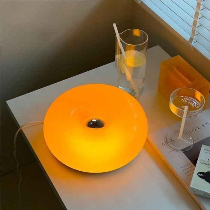 Bela Donut Lamp | Dimmable LED, Glass & Metal Design
