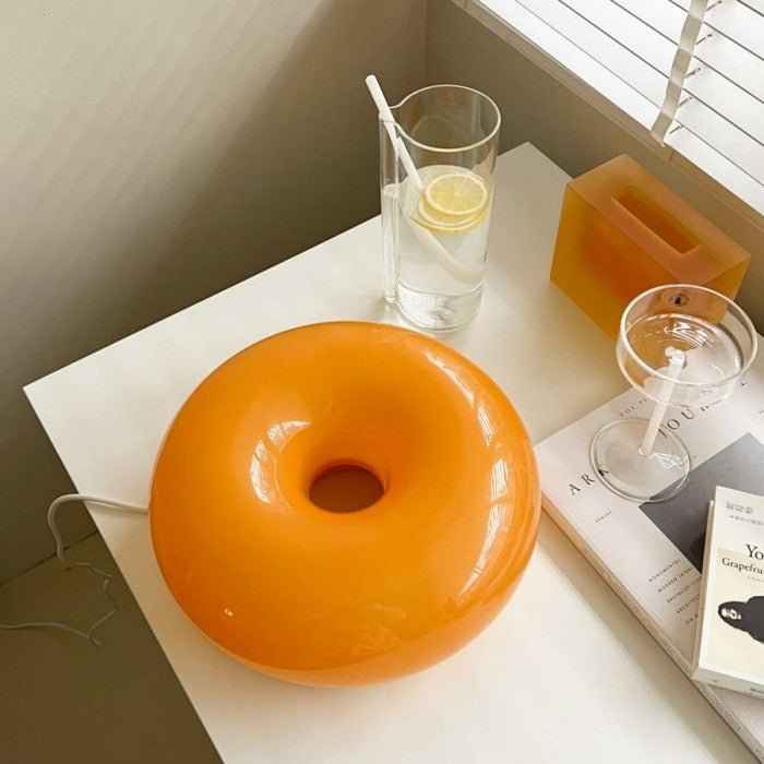 Bela Donut Lamp | Dimmable LED, Glass & Metal Design
