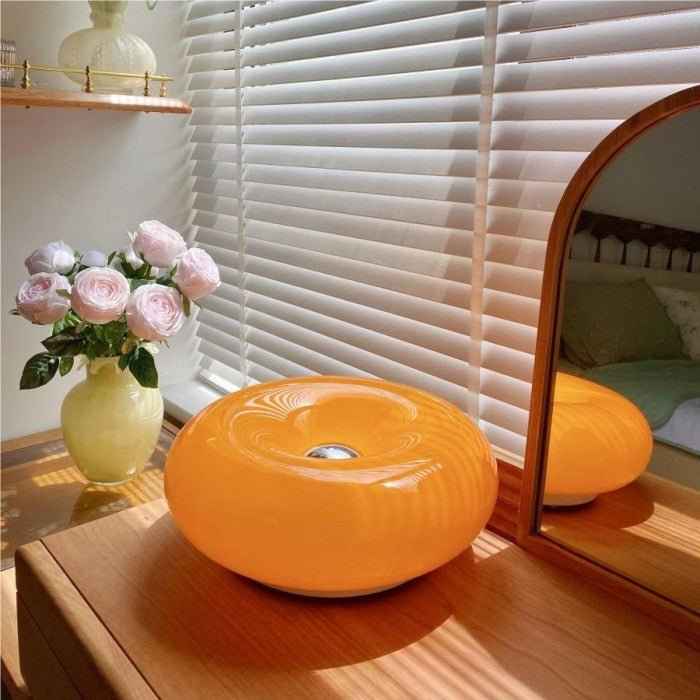 Bela Donut Lamp | Dimmable LED, Glass & Metal Design