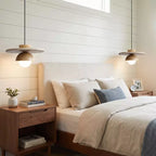 Kudaro – Travertine Wooden Japandi Pendant Lamp