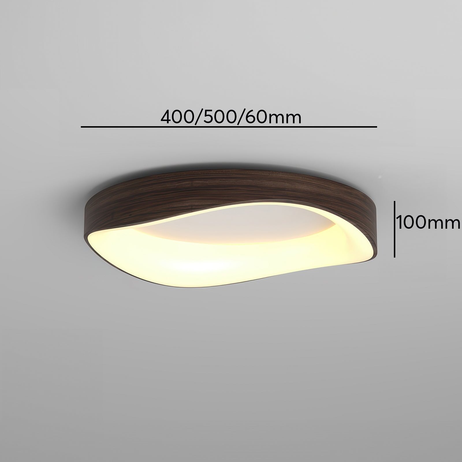 Boreal Ceiling Light | Scandinavian Wood Grain, Energy-Efficient LED