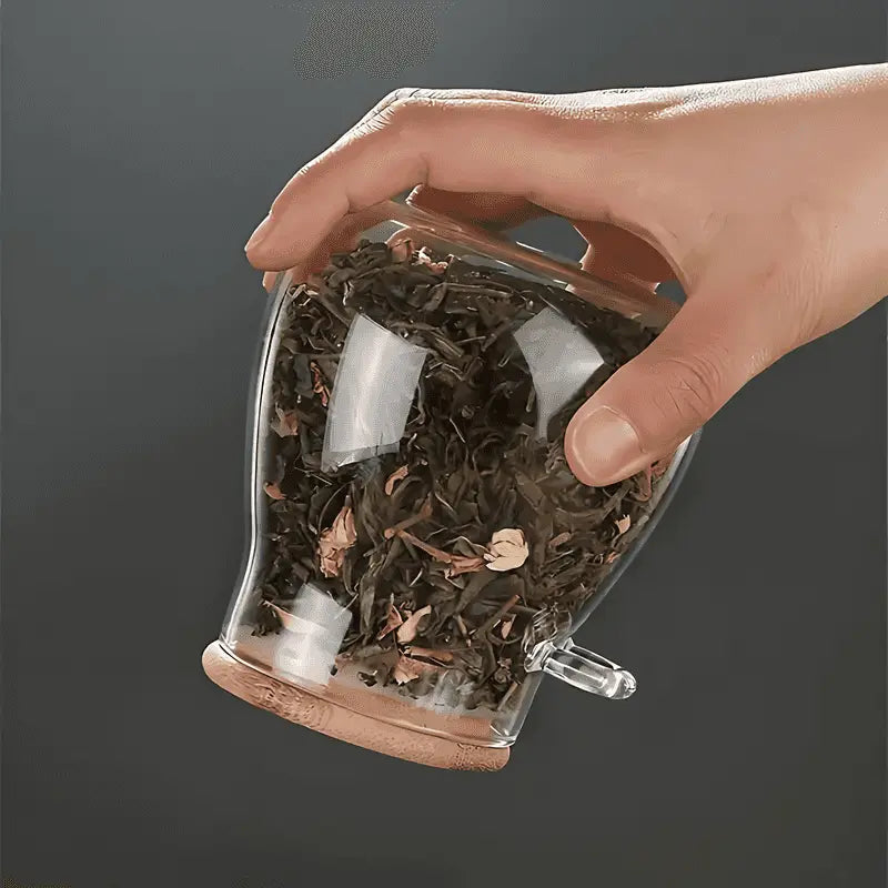 Bela Glass Storage Jar | Airtight, Natural Bamboo Lid - 3 Sizes