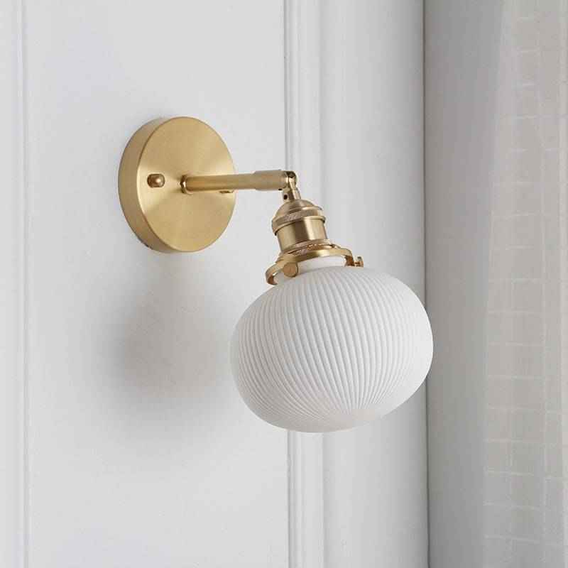 Bello Wandlamp | Handgemaakt Keramiek, Messing Fitting