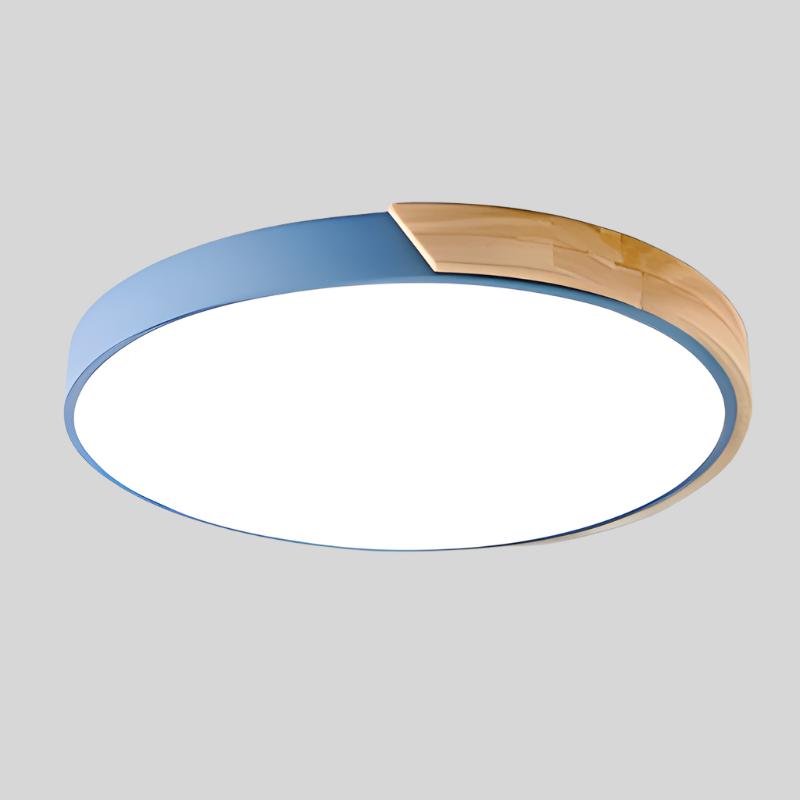 Noro LED Plafondlamp | Modern Scandinavisch Design, Houten Accent