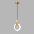 NordCirca: Minimalist LED Pendant Lamp with Acrylic Ring – for Modern Living & Entrance Areas