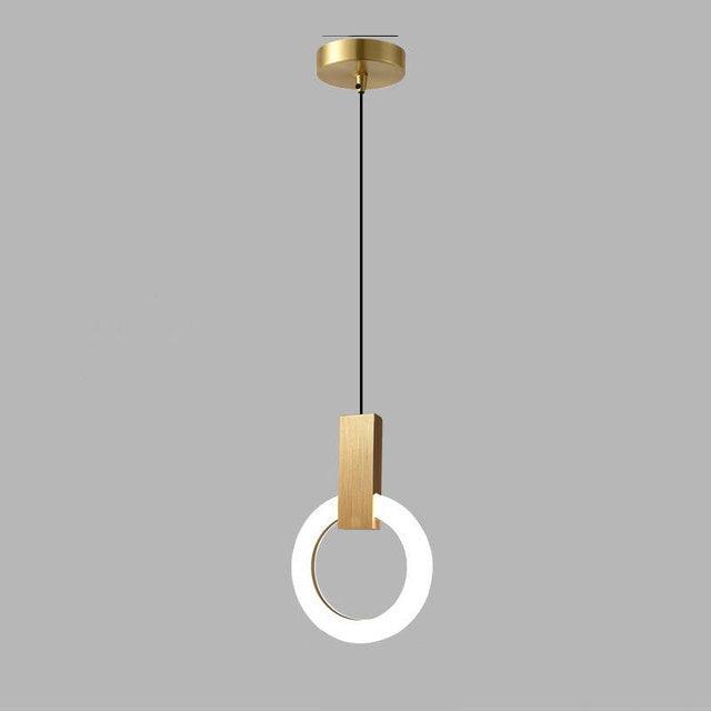 NordCirca: Minimalist LED Pendant Lamp with Acrylic Ring – for Modern Living & Entrance Areas