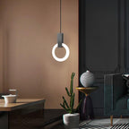 NordCirca: Minimalist LED Pendant Lamp with Acrylic Ring – for Modern Living & Entrance Areas