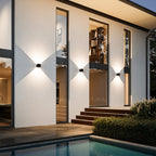 Xeno LED Wall Light | Adjustable Flaps, Warm White Light