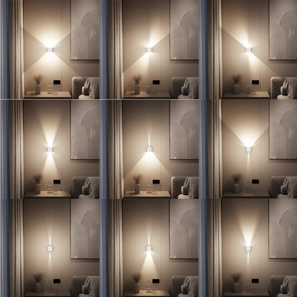Xeno LED Wall Light | Adjustable Flaps, Warm White Light