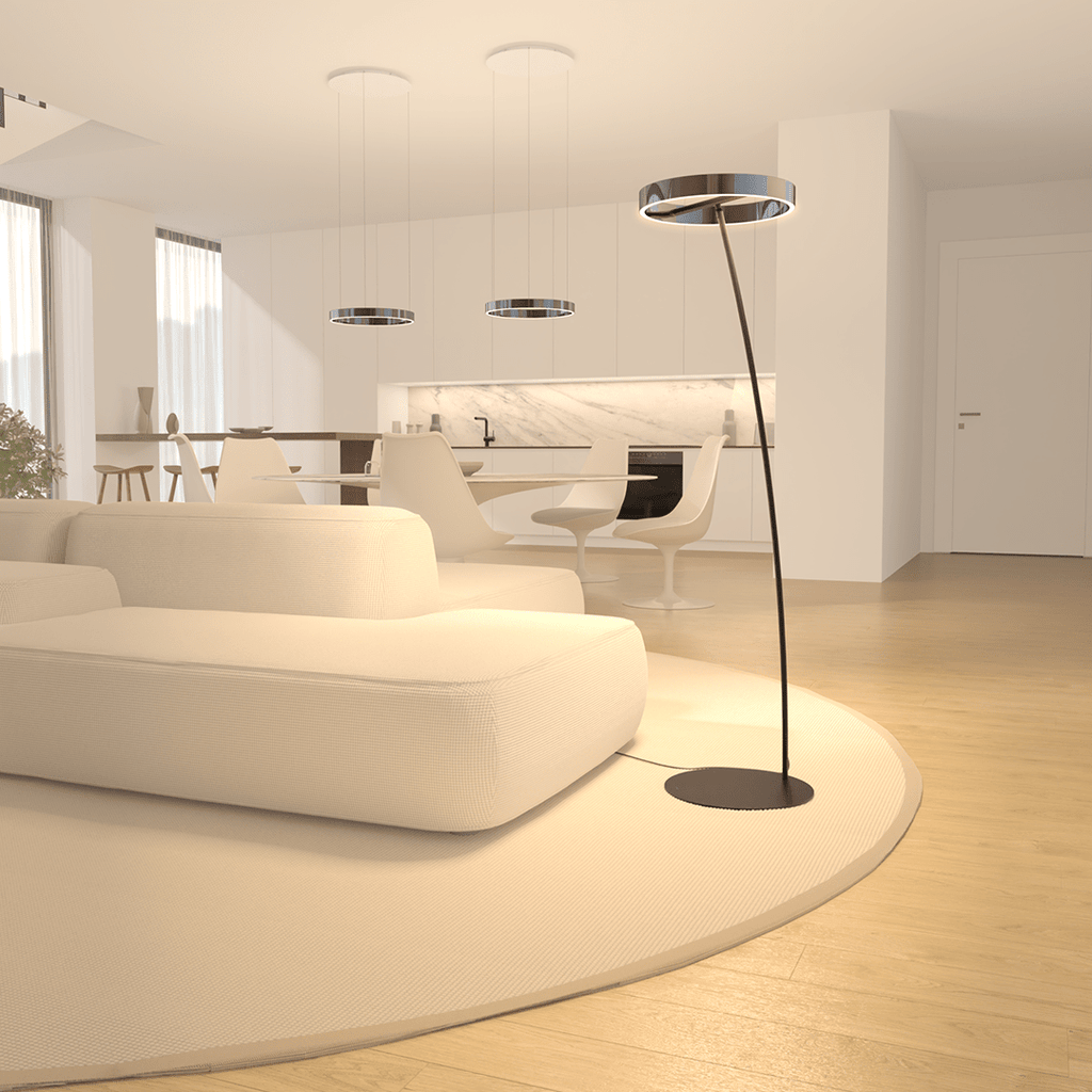 Sola LED Floor Lamp | Stepless Dimming, Adjustable Colour Temperature