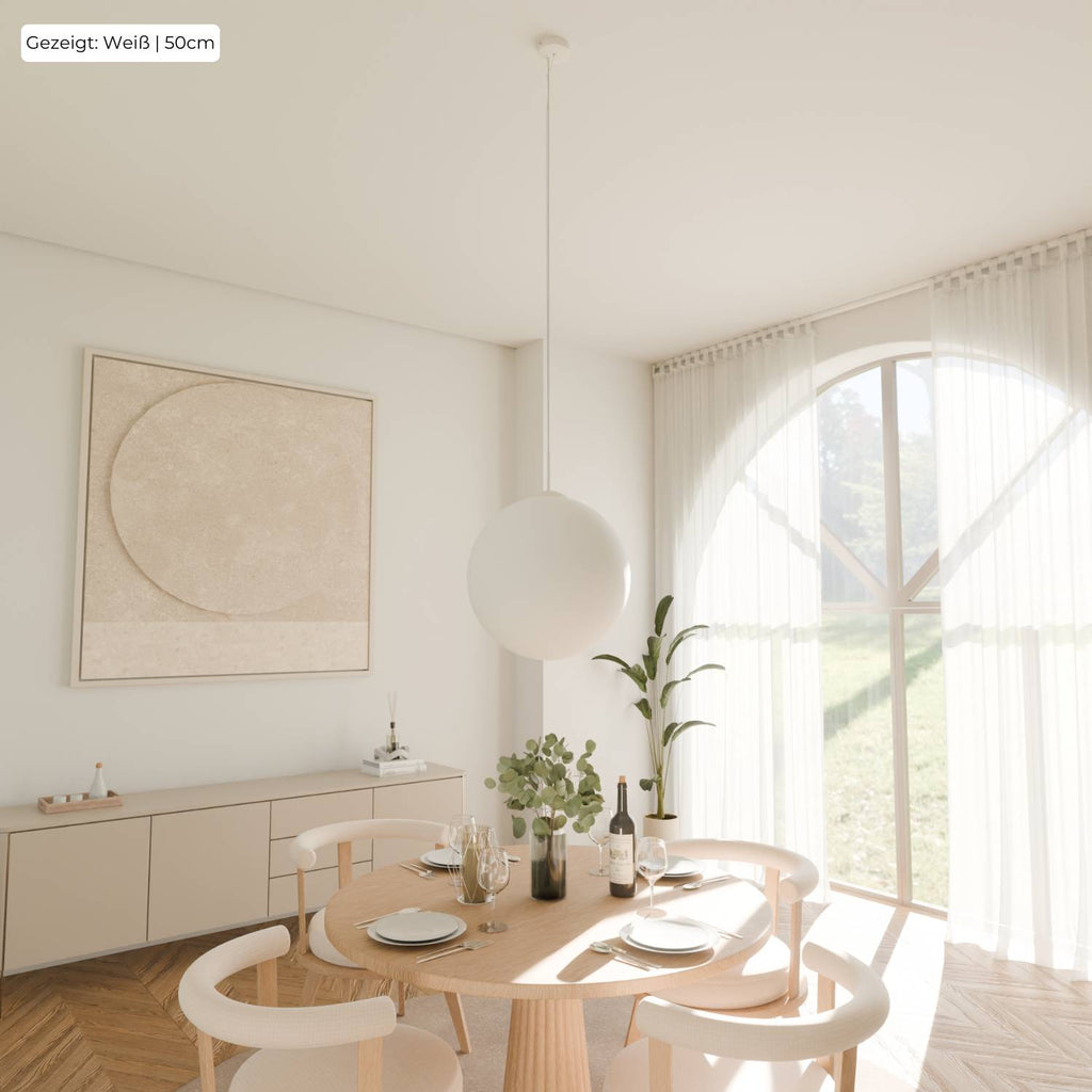 Bela Pendant Light | Matte Opal Glass, Soft Light Distribution