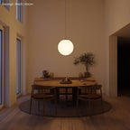 Zyra Pendant Light | Matte Opal Glass, Spherical Design